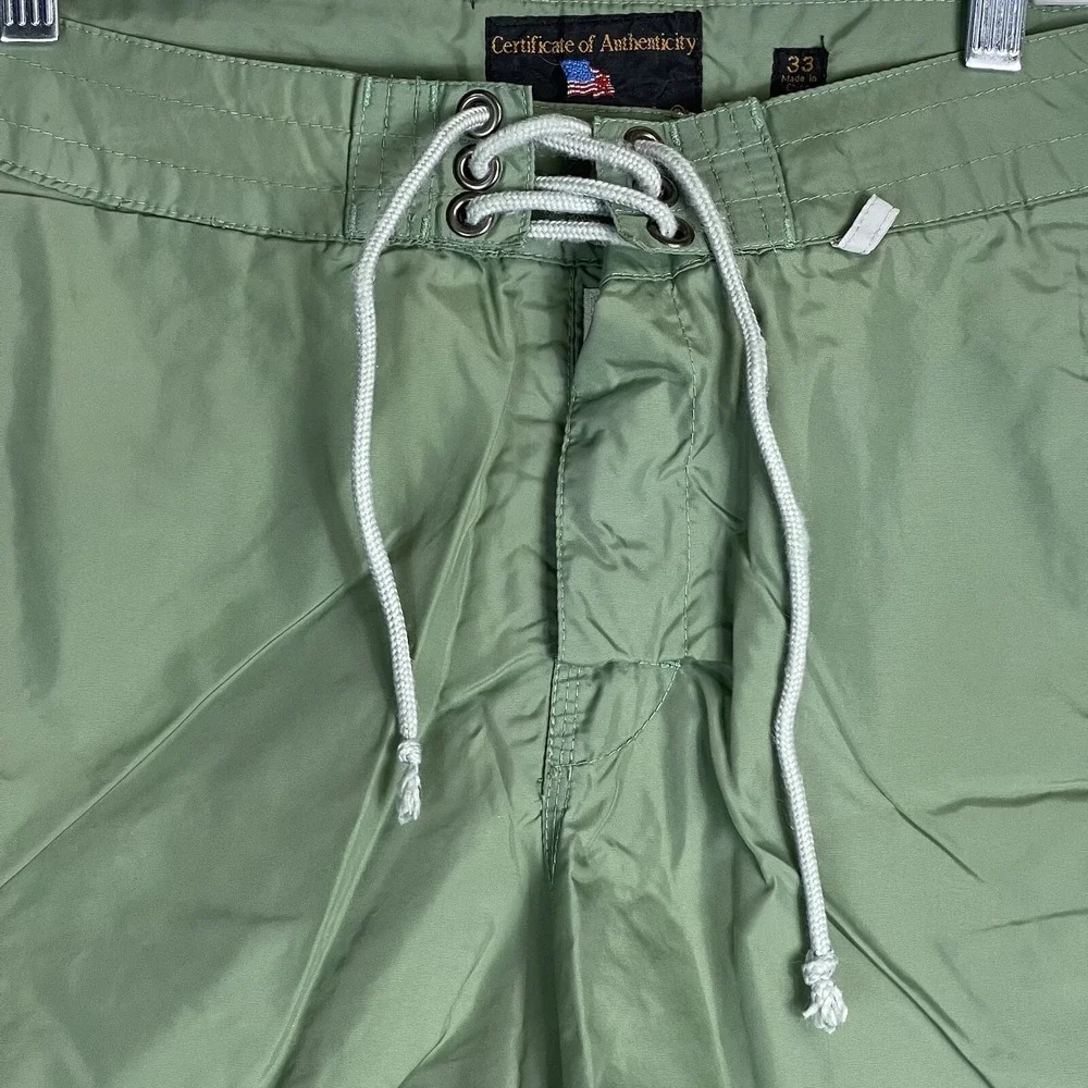 Cockpit USA Board Shorts Mens 33 Air/Sea Rescue Division Sage Green EUC